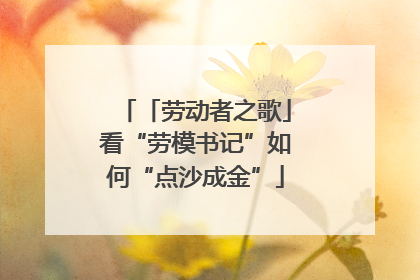 「劳动者之歌」看“劳模书记”如何“点沙成金”