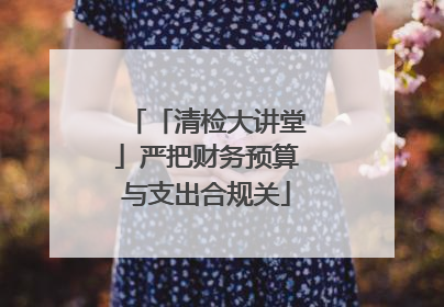 「清检大讲堂」严把财务预算与支出合规关