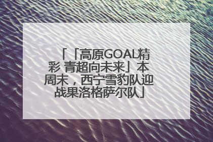 「高原GOAL精彩 青超向未来」本周末，西宁雪豹队迎战果洛格萨尔队