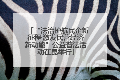 “法治护航民企新征程·激发民营经济新动能”公益普法活动在昆举行