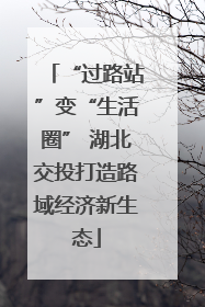 “过路站”变“生活圈” 湖北交投打造路域经济新生态