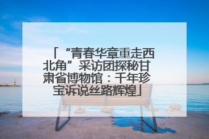 “青春华章重走西北角”采访团探秘甘肃省博物馆：千年珍宝诉说丝路辉煌