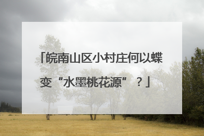 皖南山区小村庄何以蝶变“水墨桃花源”？