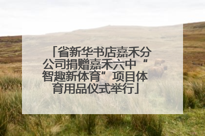 省新华书店嘉禾分公司捐赠嘉禾六中“智趣新体育”项目体育用品仪式举行