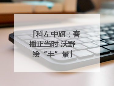 科左中旗：春播正当时 沃野绘“丰”景
