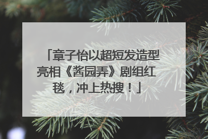 章子怡以超短发造型亮相《酱园弄》剧组红毯，冲上热搜！
