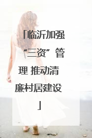临沂加强“三资”管理 推动清廉村居建设