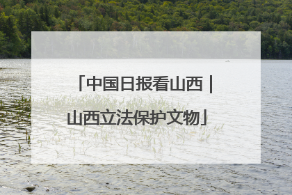 中国日报看山西｜山西立法保护文物