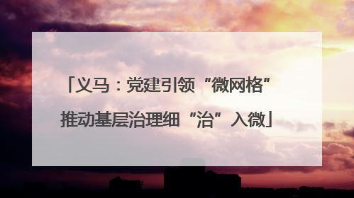 义马：党建引领“微网格” 推动基层治理细“治”入微