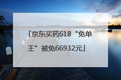 京东买药618“免单王”被免66932元