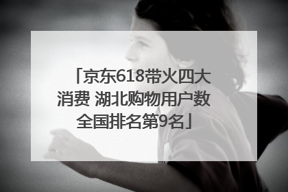 京东618带火四大消费 湖北购物用户数全国排名第9名