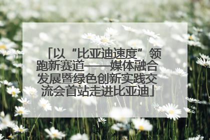 以“比亚迪速度”领跑新赛道——媒体融合发展暨绿色创新实践交流会首站走进比亚迪