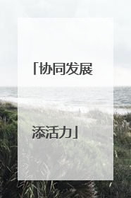 协同发展添活力