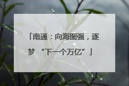南通：向海图强，逐梦 “下一个万亿”