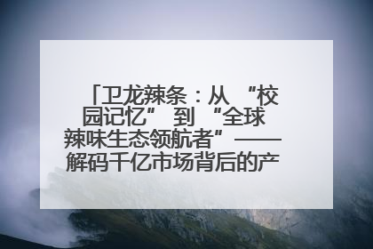 卫龙辣条：从 “校园记忆” 到 “全球辣味生态领航者”——解码千亿市场背后的产品创新与全链路破圈