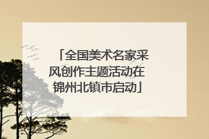 全国美术名家采风创作主题活动在锦州北镇市启动