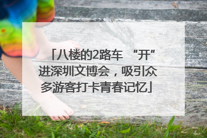 八楼的2路车 “开” 进深圳文博会，吸引众多游客打卡青春记忆