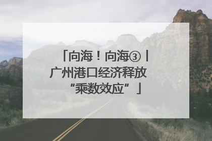 向海！向海③丨广州港口经济释放“乘数效应”