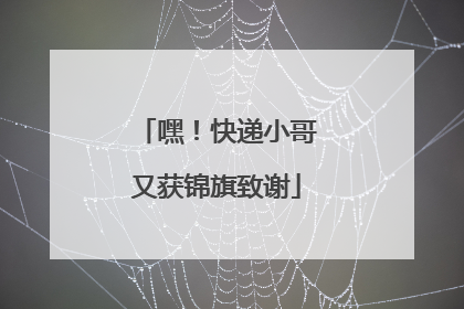 嘿！快递小哥又获锦旗致谢