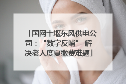 国网十堰东风供电公司：“数字反哺” 解决老人度夏缴费难题