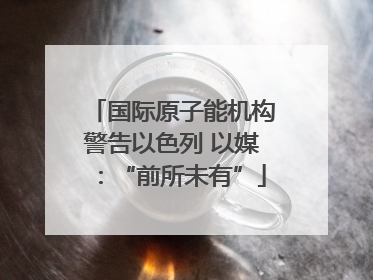 国际原子能机构警告以色列 以媒：“前所未有”