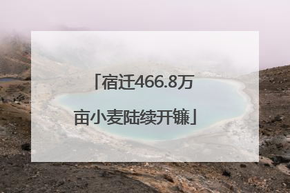 宿迁466.8万亩小麦陆续开镰