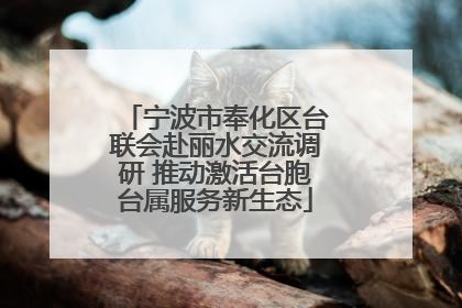 宁波市奉化区台联会赴丽水交流调研 推动激活台胞台属服务新生态