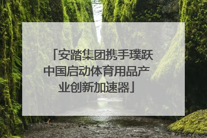 安踏集团携手璞跃中国启动体育用品产业创新加速器