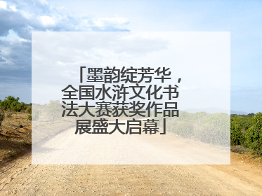墨韵绽芳华，全国水浒文化书法大赛获奖作品展盛大启幕
