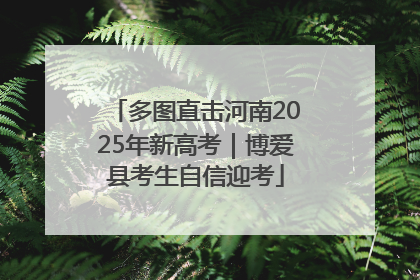多图直击河南2025年新高考｜博爱县考生自信迎考