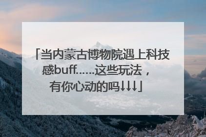 当内蒙古博物院遇上科技感buff……这些玩法，有你心动的吗↓↓↓