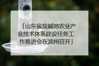 山东省盐碱地农业产业技术体系建设任务工作推进会在滨州召开