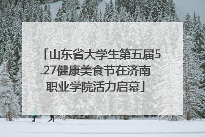 山东省大学生第五届5.27健康美食节在济南职业学院活力启幕