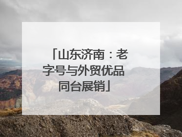 山东济南：老字号与外贸优品同台展销