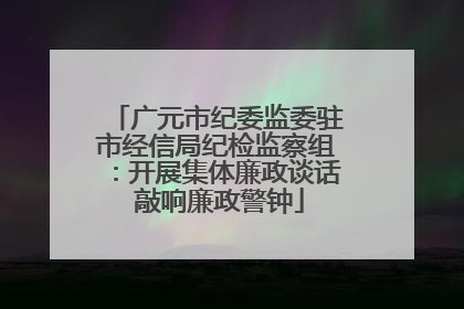 广元市纪委监委驻市经信局纪检监察组：开展集体廉政谈话 敲响廉政警钟