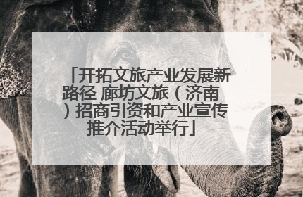 开拓文旅产业发展新路径 廊坊文旅（济南）招商引资和产业宣传推介活动举行