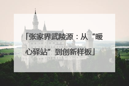 张家界武陵源：从“暖心驿站”到创新样板
