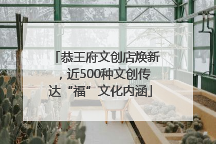 恭王府文创店焕新，近500种文创传达“福”文化内涵