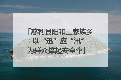 慈利县阳和土家族乡：以“迅”应“汛” 为群众撑起安全伞