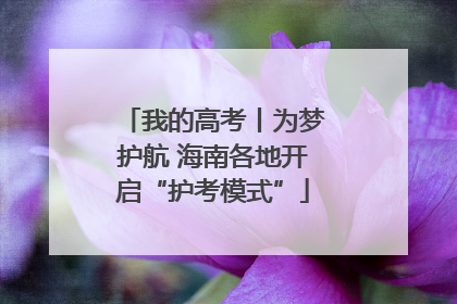 我的高考丨为梦护航 海南各地开启“护考模式”