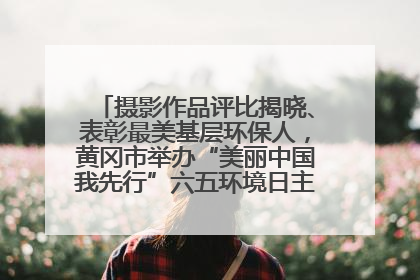 摄影作品评比揭晓、表彰最美基层环保人，黄冈市举办“美丽中国我先行”六五环境日主题宣传活动