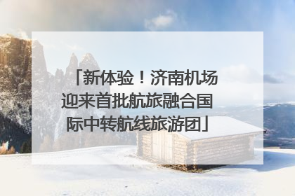 新体验！济南机场迎来首批航旅融合国际中转航线旅游团