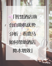 智慧酒店前台自助机优势分析：看鹿马如何帮助酒店降本增效