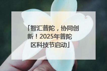 智汇普陀，协同创新！2025年普陀区科技节启动
