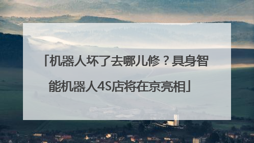 机器人坏了去哪儿修？具身智能机器人4S店将在京亮相