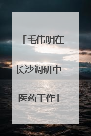 毛伟明在长沙调研中医药工作