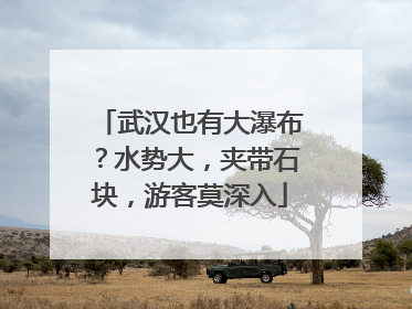 武汉也有大瀑布？水势大，夹带石块，游客莫深入