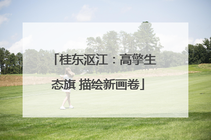 桂东沤江：高擎生态旗 描绘新画卷