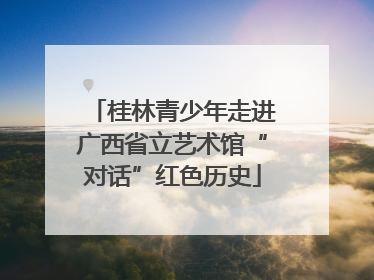 桂林青少年走进广西省立艺术馆“对话”红色历史