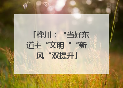 桦川：“当好东道主“文明““新风“双提升